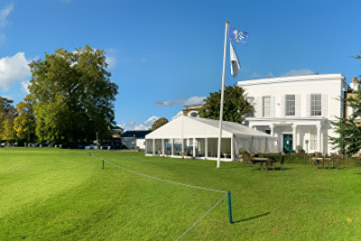 Temporary venue at a Golf Club