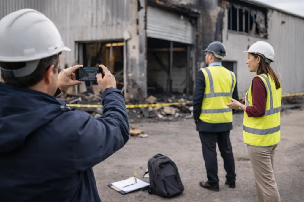 Warehouse fire insurance assessment