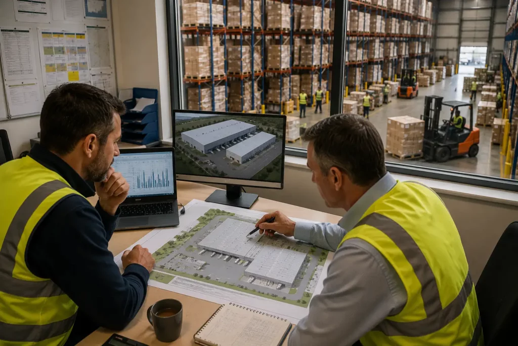 Operations team evaluating options to increase warehouse capacity quickly